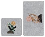 Szürke fürdőszobai kilépő szett 2 db-os 60x100 cm – Mila Home