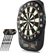 Darts tábla LCD kijelzővel 18 darts nyíllal 8 játékosnak