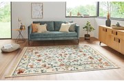Krémszínű viszkóz szőnyeg 160x230 cm Oriental Flowers – Nouristan