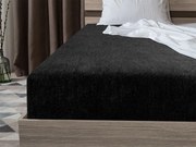 Frottír fekete lepedő EXCLUSIVE 160x200 cm