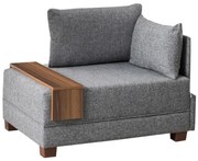 TULA sarokfotel, jobb oldali, szürke