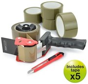 Csomagzáró gép, RAPESCO Germ-Savvy® 960, 5 db barna csomagolószalaggal, 1 db késsel (IR1581)