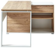 Íróasztal tölgyfa dekorral 120x117 cm Lioni - Germania