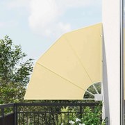 Erkély adatvédelmi képernyő Homokszín 115 x 115 cm szövet