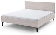 Bézs kárpitozott franciaágy 180x200 cm Avola – Meise Möbel