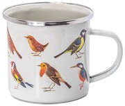 Fehér-barna bögre 310 ml Vintage Birds – Sass &amp; Belle