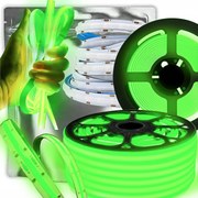 Led szalag Neon Cob 24V 10W /m 320 dióda Zöld 8mm Zöld Vonal 5M