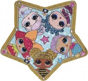 LOL Surprise Star forma fürdőlepedő, strand törölköző 115x110 cm (Fast Dry)