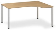 ProOffice B ergonomikus asztal 180 x 120 cm, jobb, bükkfa