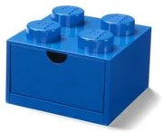 Tárolódoboz íróasztalra, fiókos, LEGO Brick 2x2, kék (L40201731)