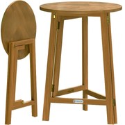 Deuba Összecsukható bárasztal Ø80 cm - akác