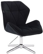 HR212CROSS Fekete modern velúr szék