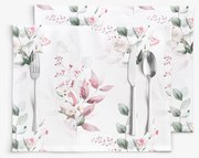 Goldea pamut reggeliző alátét deluxe - zsenge rózsák - 2db 30 x 40 cm