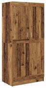 Ruhásszekrény polcokkal Öreg fa 82.5 x 51.5 x 180 cm Faanyag