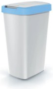 Szemeteskosár színes tetővel, 45 l, kék / szürke