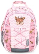 Hátizsák, cipzáras, BELMIL Mini Kiddy Woodland animal Deer, rénszarvas (BL305914)