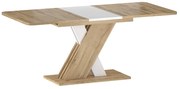 Exel étkezőasztal, wotan tölgy / fehér