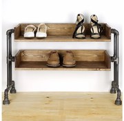 Cipősszekrény BORU 50x90 cm fekete/fenyő