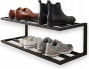 Falra akasztható cipőspolc dupla szekrény Loft rendszerező 55cm