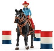 Schleich 42576 hordóverseny cowgirllel