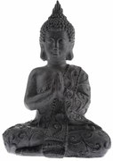 Kerti dekoráció Buddha, antracit, magnézium, 38 x15 x 26 cm