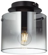 Brilliant - Mennyezeti lámpatest BETH 1xE27/60W/230V, átm. 20 cm, fekete/füstszínű