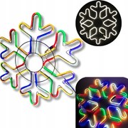 Hópehely Karácsonyi Fénydísz Hópehely Neon Led Színes XXL