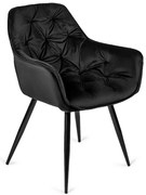 Fekete Bársony Étkezőszék. POLA