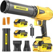 Akkumulátoros Lombszívó/fúvó Kertbe, Levelekhez/hóhoz/porhoz, 3 Fúvókával