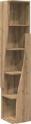 vidaXL Sarokszekrény Artisan tölgy 27,5x27x140cm Faanyag