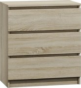 M3 fiókos szekrény, sonoma