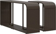 vidaXL 2 db barna polyrattan tárolópolc