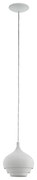 Eglo 97212 - Csillár zsinóron CAMBORNE 1xE27/60W/230V fehér Ipari izzó 190 mm