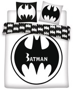 Batman White dupla, kétszemélyes ágyneműhuzat 240×220cm, 65x65 cm