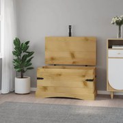 mexikói Corona-stílusú fenyőfa tárolóláda 91 x 49,5 x 47 cm