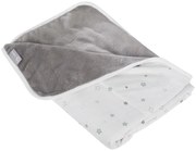 Fehér-szürke pamut gyerek takaró 80x80 cm Strenenzauber – Roba