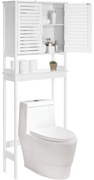 SONGMICS WC feletti tárolószekrény 23x60x173 cm, fehér