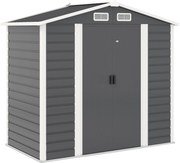 Outsunny Kültéri Kertitároló Sátor 2,36m² 213x120x194 cm Külső Kerti Tároló Megerősített Alappal (Padló Nélkül) Csúszó Kétszárnyú Ajtók Zárablakkal Sö