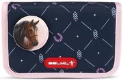 Tolltartó, klapnis, cipzáras, BELMIL Midnight Gallop, kék, lovak (BL3358819L)