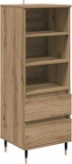 vidaXL Magasfiú fiókkal Artisan tölgy 40 x 36 x 110 cm Faanyag