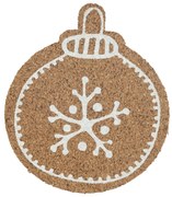 Altom Kork alátét Christmas tree bauble 10,7 x 10x 0,3 cm, 6 db-os szett