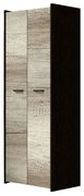 Mokka 01 Kétajtós gardróbszekrény canterbury tölgy - country szürke tölgy