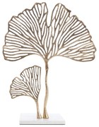 Fém szobor (magasság 48 cm) Leaf – Light &amp; Living
