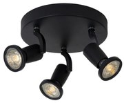 Lucide 11903/15/30 - LED spotlámpa JASTER-LED 3xGU10/5W/230V fekete