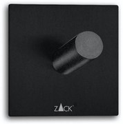 DUPLO törölközőtartó akasztó 2 darabos szett, szögletes, fekete - ZACK