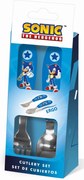 Sonic a sündisznó Speed fém ergo evőeszköz készlet - 2 darabos