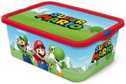 Super Mario Mushroom Kingdom műanyag tároló doboz 13 L
