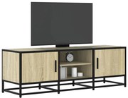 sonoma tölgy színű szerelt fa és fém TV-szekrény 120x35x41 cm