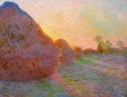 Reprodukció Haystacks, Claude Monet