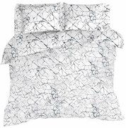 Pamut lepedők Márvány deluxe fehér 200x140cm+90x70cm TiaHome